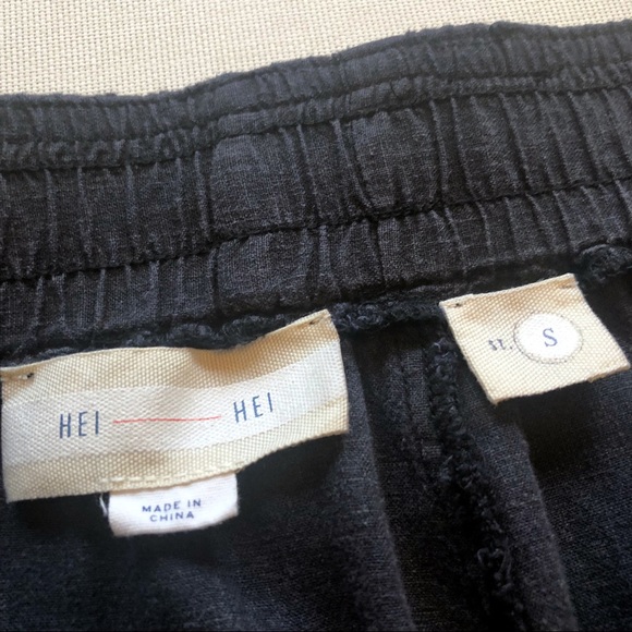 Anthropologie HEI HEI Embroidered Linen Shorts - Picture 7 of 8